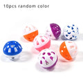 Pet Parrot Toy Colorful Hollow Rolling Bell Ball 10pcs Small Pet Cat's Cockatiel Parrot Chew Cage Fun Toys Pet Bird Supplies Oasis Select 10pcs