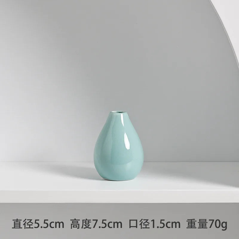 Vases, Nordic Decorative Items, Living Room Flower Arrangements, Small Ceramic Vases, Simple and Modern Home Decoration Vases Oasis Select Pangduqing