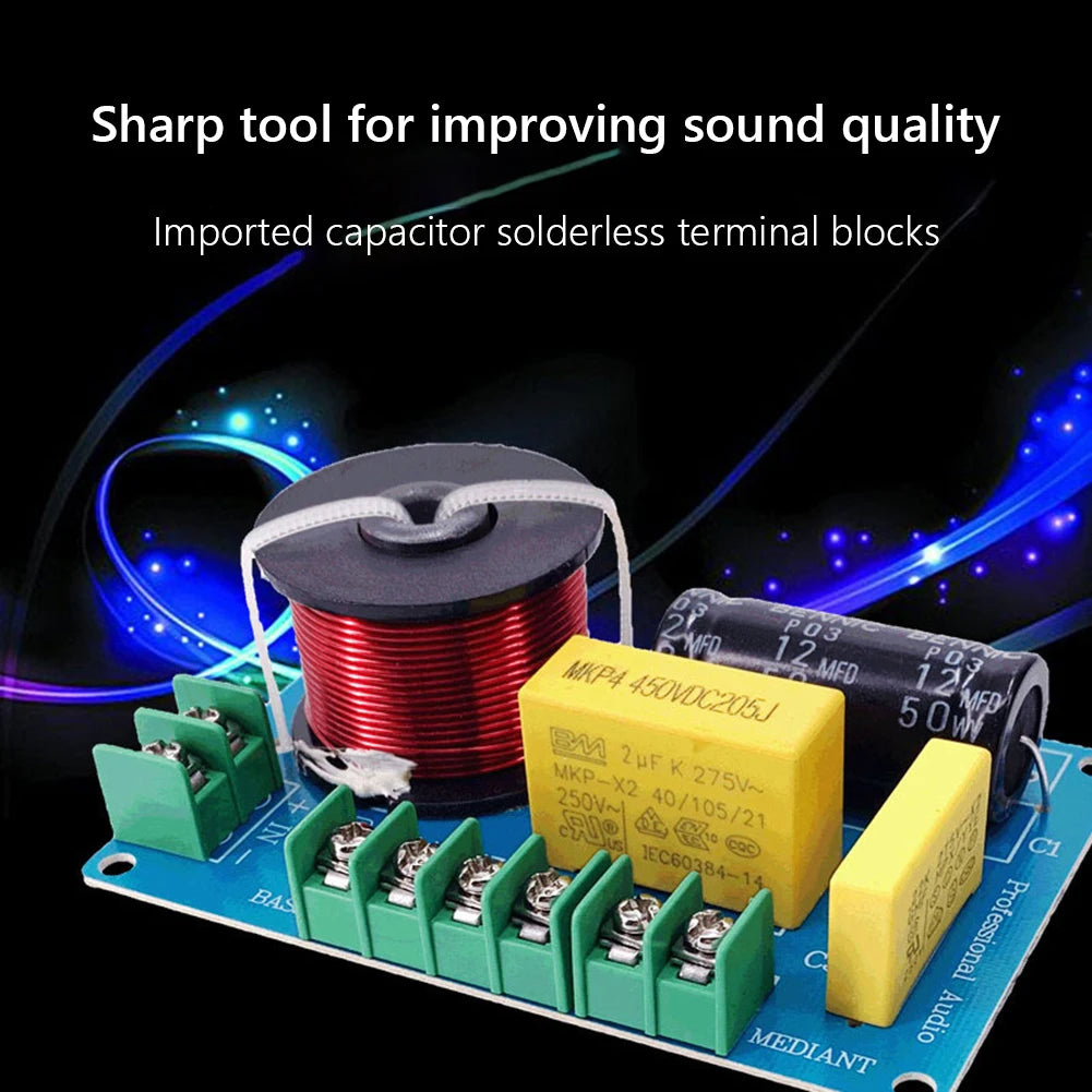 3-Way Hi-Fi Crossover Filter Module MKP 200W – 3.5–8" Speakers Speaker Crossover Module Oasis Select