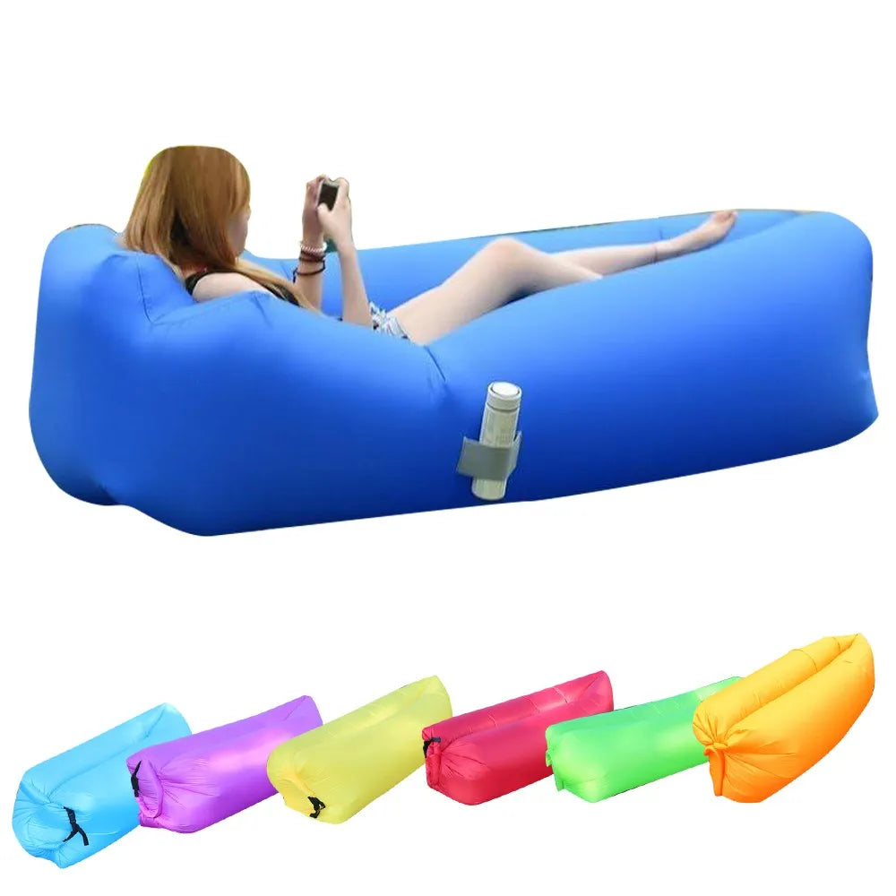 Outdoor Air Lazy Inflatable Sofa Bag Portable Camping Sofa Air Sleeping Bag Lunch Break Mattress Music Festival Concert Recliner Oasis Select