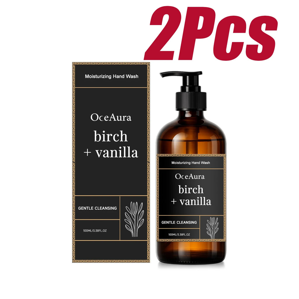 Moisturizing Hand Wash Vanilla Extract Nourishing Liquid Soap Gentle Cleansing Hand Soap for Daily Use Soft Hands Family Care Oasis Select 2 x 100ml Boxed