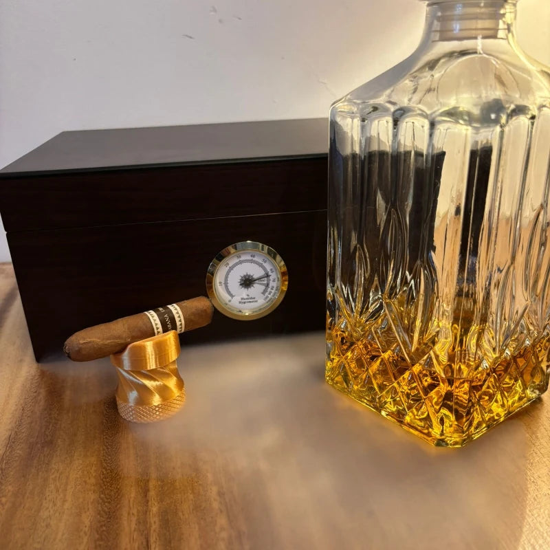 Creativity Cigar Holder Stand 3D Printing Mini Twisted Design Cigar Rest Tone Tabletop Ornament Home Desk Bar Office Party Gifts Oasis Select