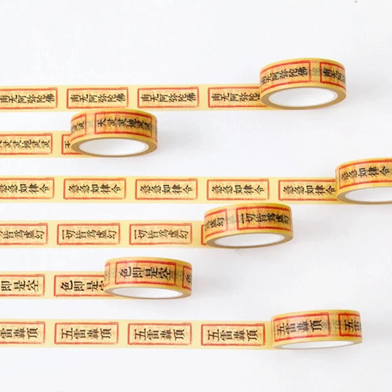 Rune Paper Tape Tear Seal Sticker DIY Crafts Scrapbooking Photo Albums Gift Boxes Decorative Sticker Fengshui Good Luck Sticker Oasis Select