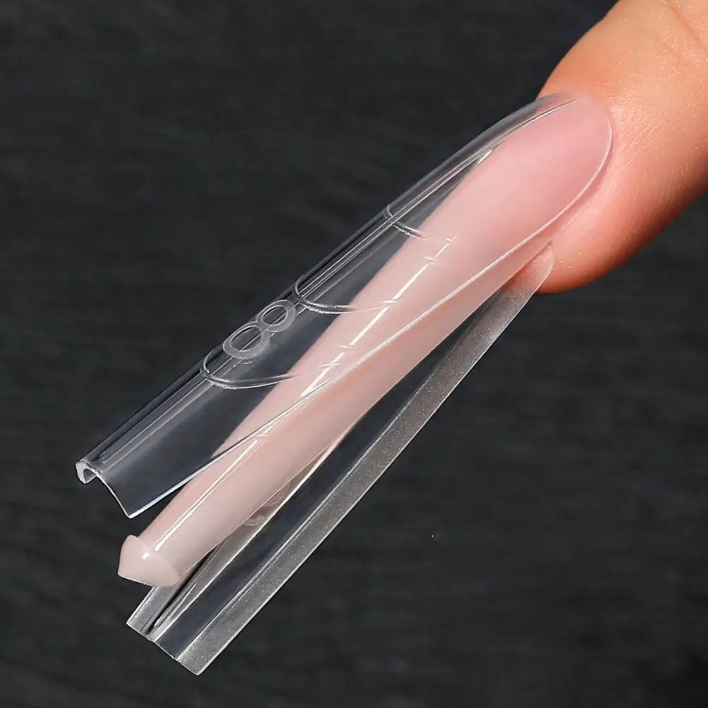 240-Pc Reusable Nail Extension Forms – Almond & Coffin Molds Nail Extension Forms Oasis Select