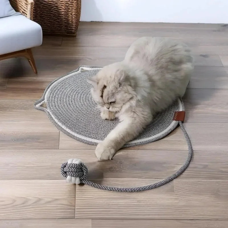 Multipurpose Cat Scratching Mat with Toy Ball Cat Bed Soft Wear-resistant Cat Bed Dog Mat Pet Sleeping Mat for All Seasons Oasis Select