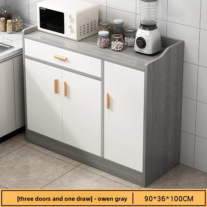 Multi-functional Household GoodsSide Cabinet, Kitchen Against The Wall, Large Capacity Storage Rack, Floor-to-ceiling Locker Oasis Select Ash 3-1