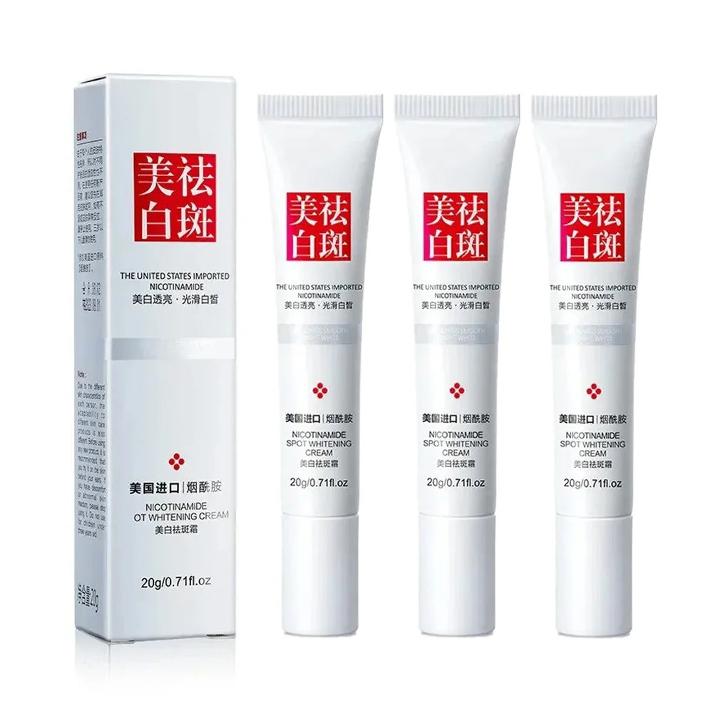 1/2/3/4pcs Whitening Cream Anti Freckle Face Cream Anti-Spot Niacinamide Vitamin E Improve Dullness Fast Brighten Nourish Skin Oasis Select 3pcs