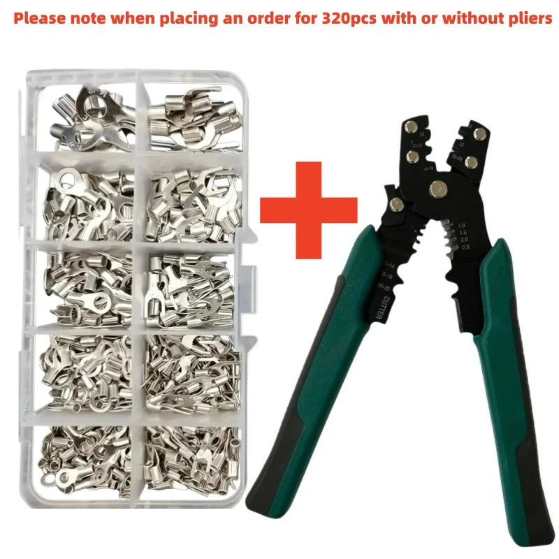 SLADE 4-in-1 Crimping Plier – Wire Stripper & Terminal Kit Crimping Plier Tool Oasis Select