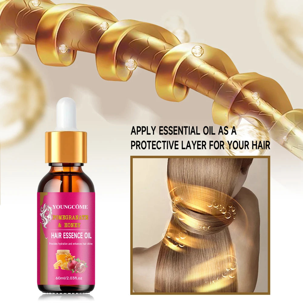 Pomegranate & Honey Hair Treatment Oil – Moisturizing & Smoothing