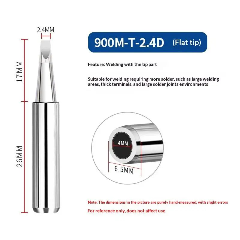 5/10Pcs 900M-T Soldering Iron Tips Set Pure Copper Replacement Solder Tips for DIY Electronic Repair Oasis Select
