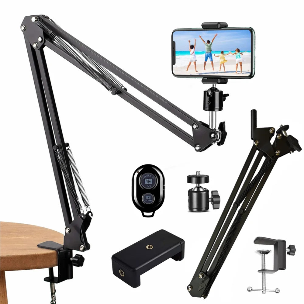 VeFly Flexible Arm Phone Tripod Stand | 360° Rotation Desk Mount