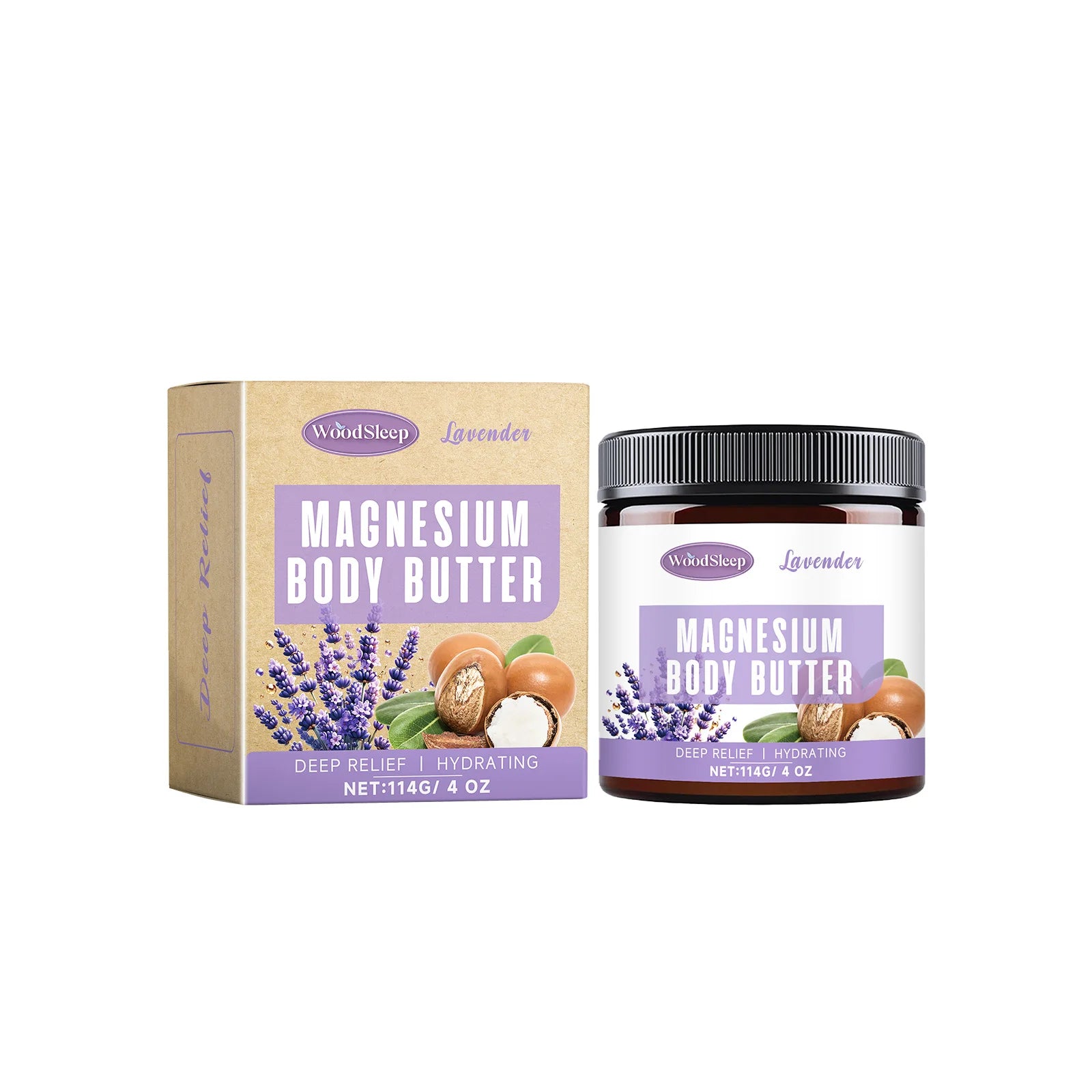 WOODSLEEP Lavender Massage Oil – Hydrating Body & Hair, 120ml