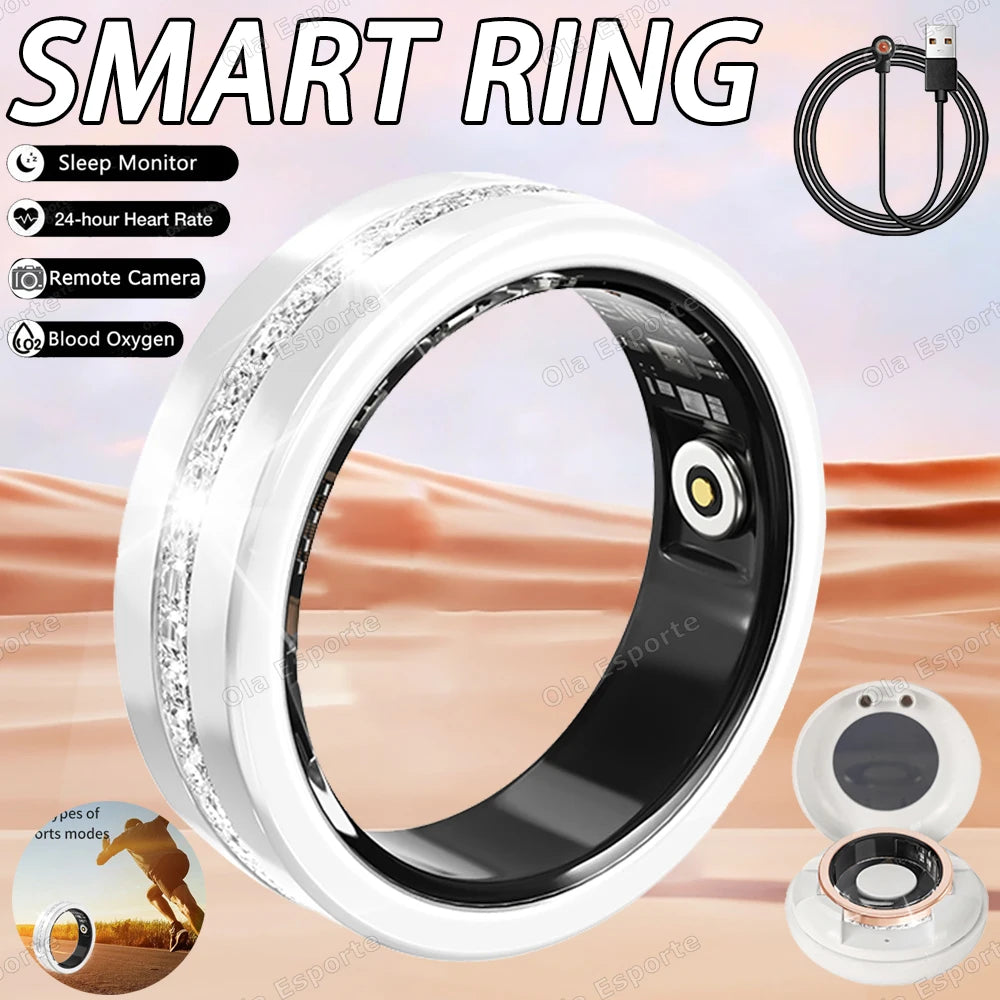 Ola Esporte Women's Smart Ring – IP68 Heart Rate & Fitness Tracker