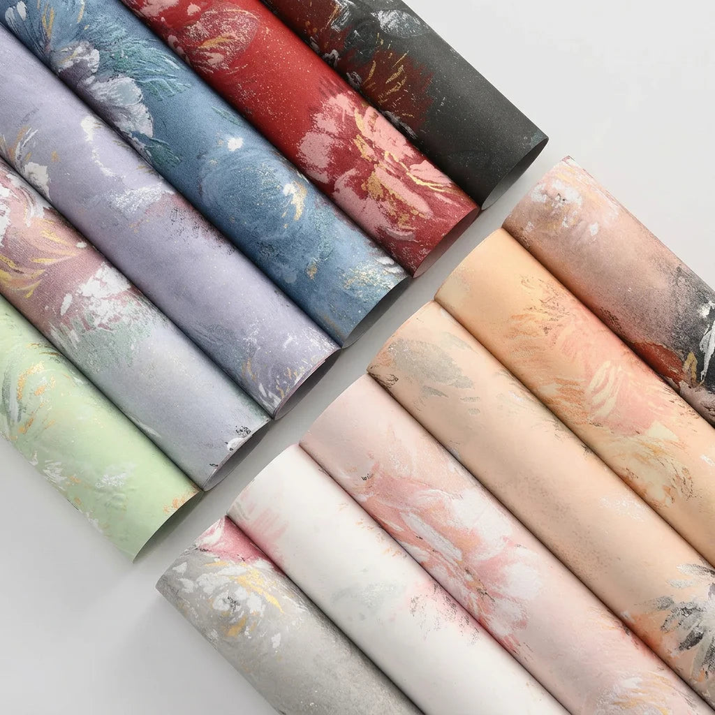 60cm*52cm Oil Painting Wrapper Paper New Dream Back Garden Thickened Waterproof Paper Flower Shop Materials Oasis Select
