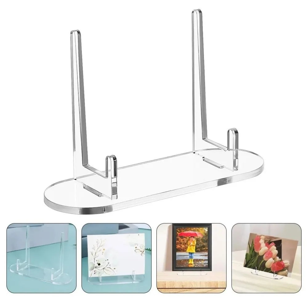 1Pc Simple HD Transparent Acrylic Badge Holder Acrylic storage Card Display Stand Desktop Decoration Anime Card Holder Oasis Select