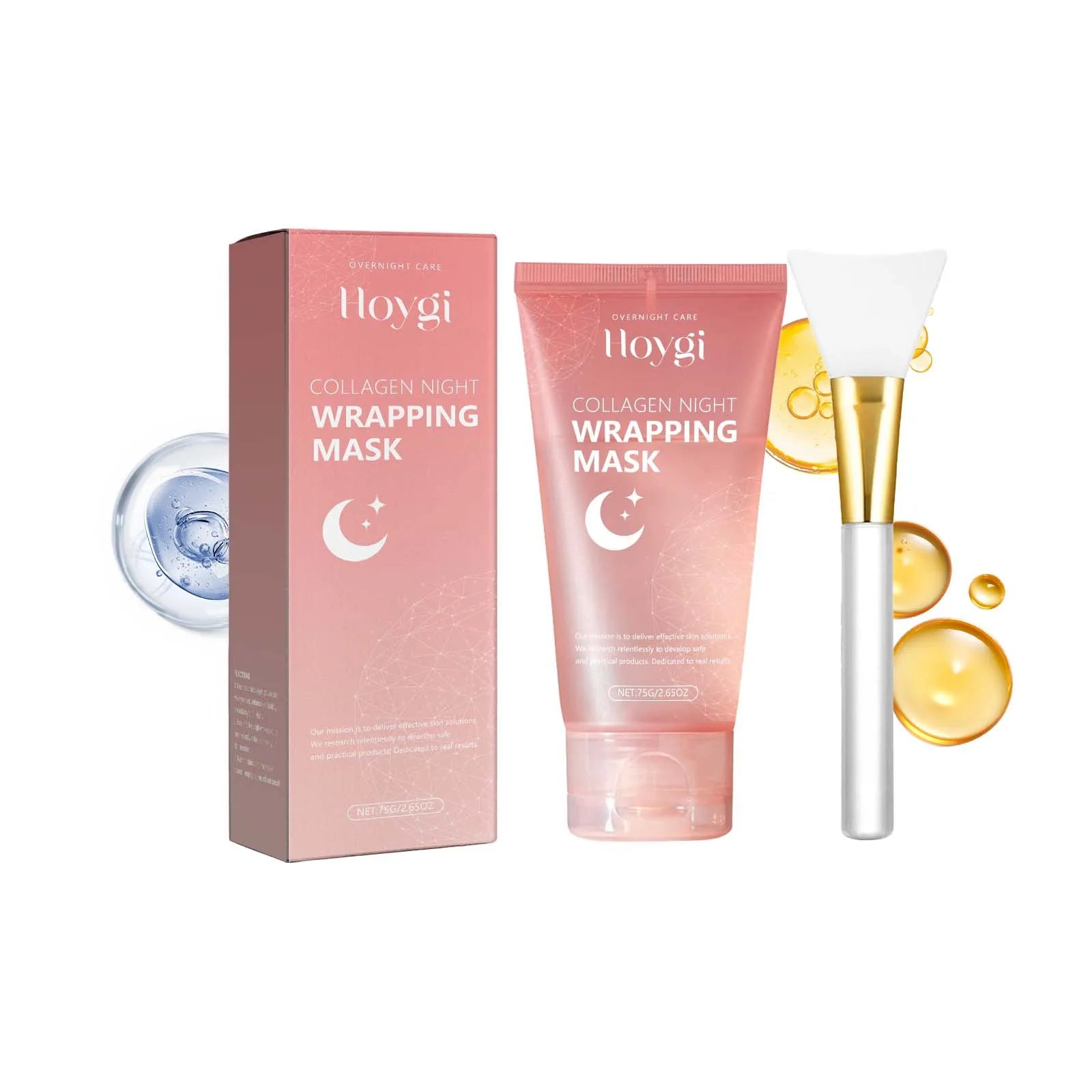 Hoygi Collagen Night Peel Mask – Firm, Brighten & Shrink Pores Collagen Sleep Mask Oasis Select 75g