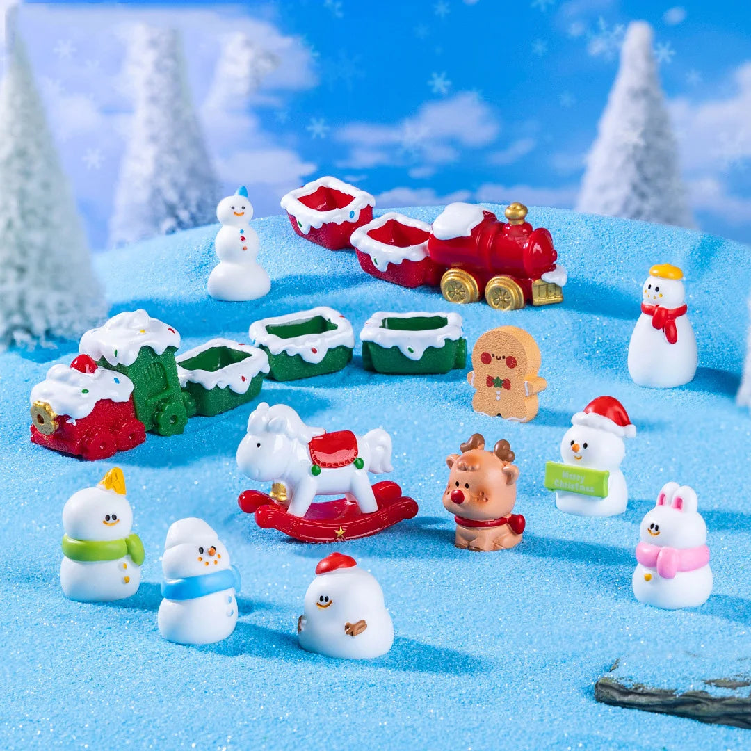 Mini Christmas Resin Ornament – Santa, Snowman & Holiday Décor