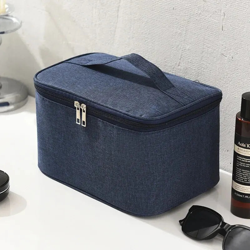 Men's Large Double Layer Travel Toiletry Bag – Oxford Wash Bag Travel Toiletry Bag Oasis Select Blue