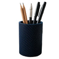 Geometric Pen Holder Minimalist Modern Desktop Storage Pen Holder 3D Printing Makeup Brush Storage Jar Desktop Decoration Oasis Select dark blue