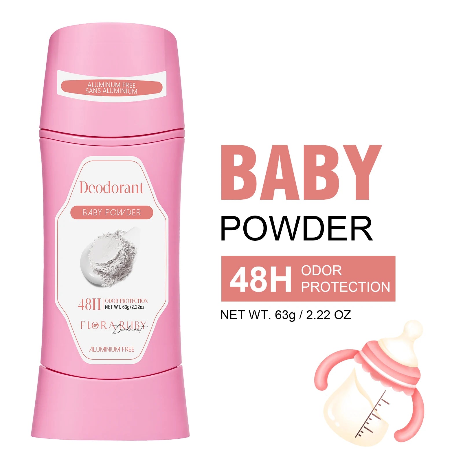 Body Odor Remover,Antiperspirant Deodorant Women Aluminum Free,48h Sweat & Odor Protection,Honey Peach Clean Scent,2.6 oz Oasis Select 02