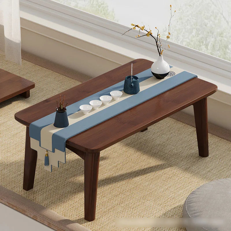Bay window folding table, home Chinese-style coffee table, tatami, window sill, balcony, Nanzhu tea ceremony table, low table, b Oasis Select