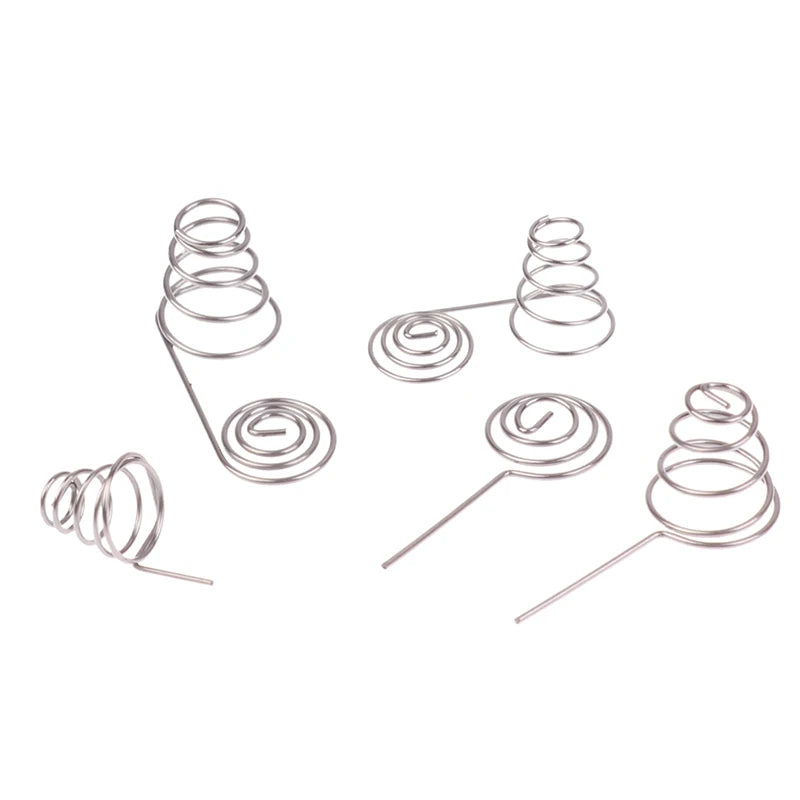 5PCS AAA Battery NIckel Wire Spring AA Battery Negative And Positive Coils Spring Contact Plate DIY Accessories Oasis Select