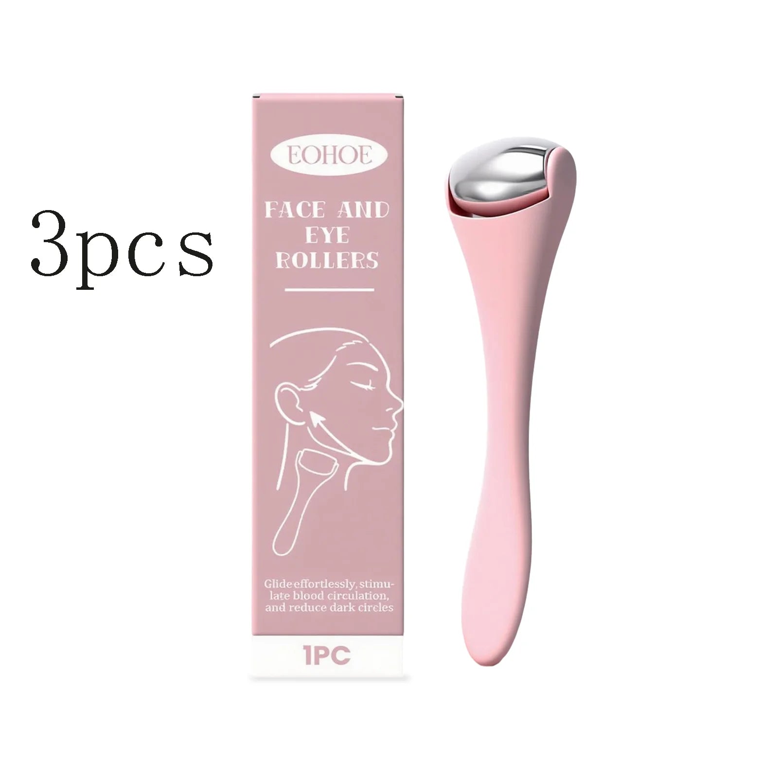 Hot & Cold Facial Roller Massager – Portable Dual-Use Tool Facial Roller Massager Oasis Select 3pcs