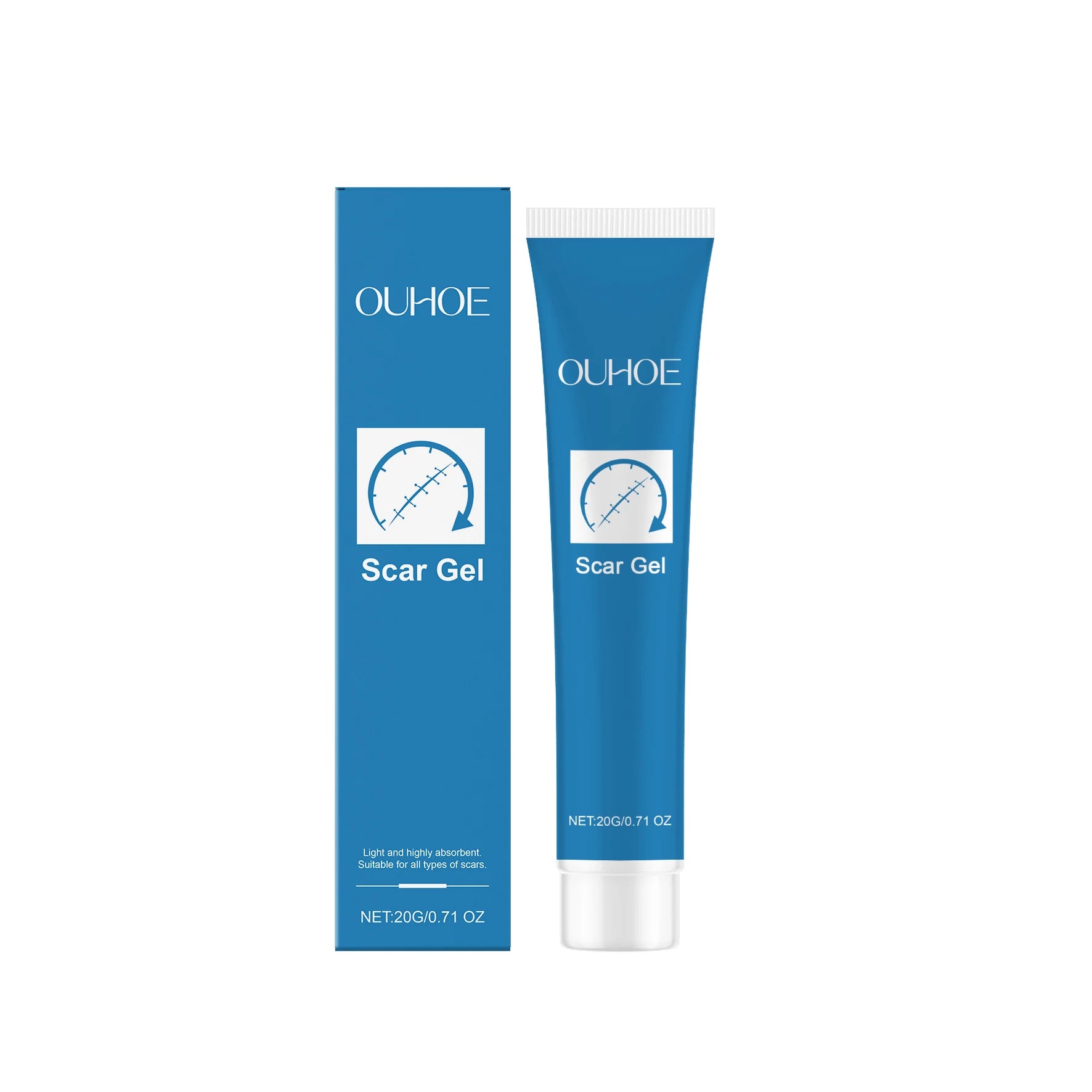 Ouhoe Scar Gel Scar Repair Cream Fade-Out Scald Scar Skin Wound Cream Stretch Marks Acne Marks Repair Gel Skin Care Products Oasis Select 20g boxed