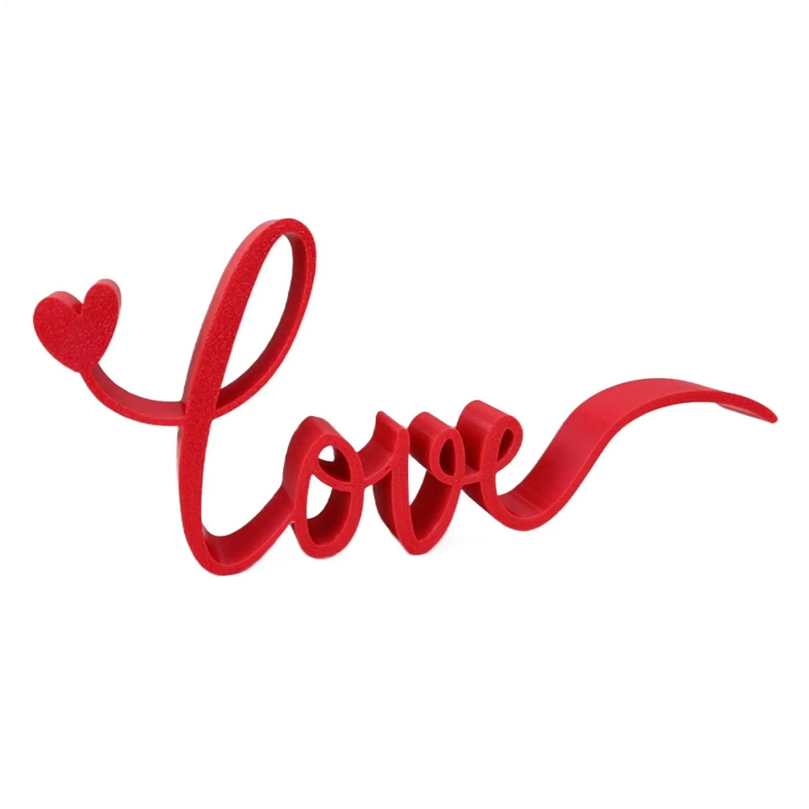 Red LOVE Letters Table Ornaments Happy Valentines Day Atmosphere Decor Wedding Proposal Props Love Gift Tabletop home Decor Oasis Select