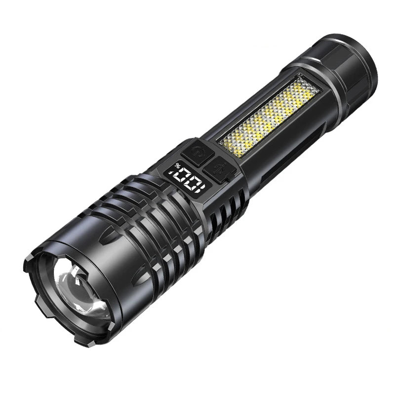 KDULIT USB Rechargeable LED Flashlight | Zoomable Camping Torch