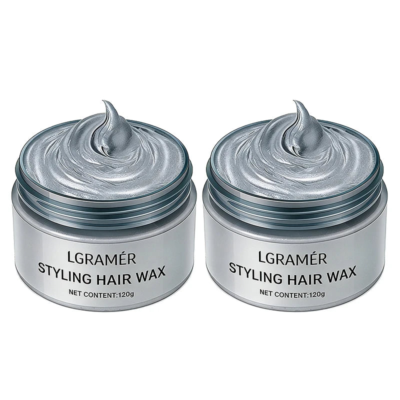Temporary Hair Color Wax – 9 Shades | Silver Gray, Wine Red & More