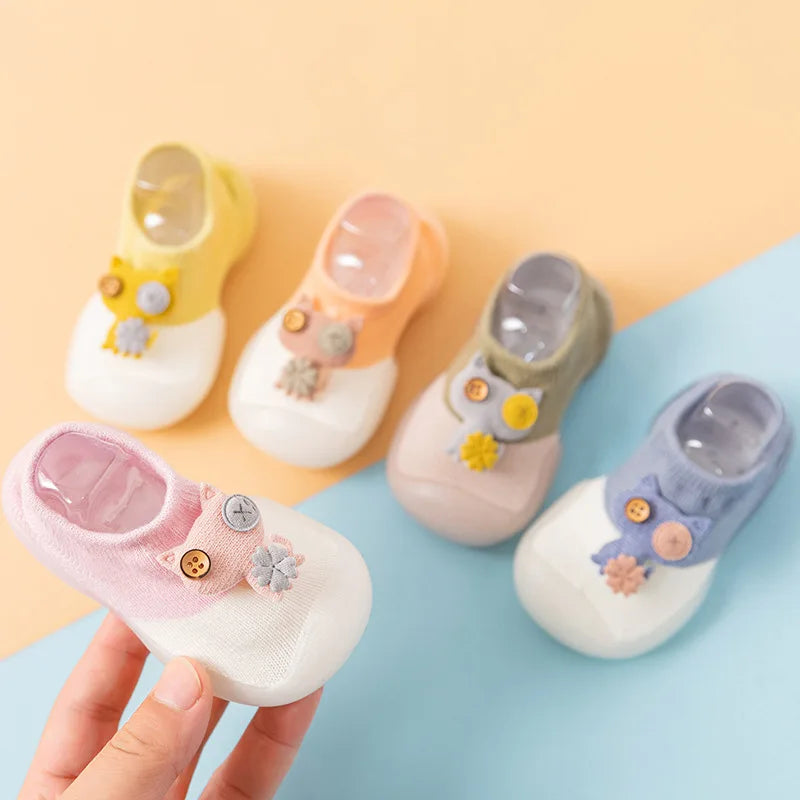 Comfy & Breathable Slip-On Shoes for Baby Boys & Girls - Perfect for First Walkers Toddlers Cartoon Baby Walking Socks Oasis Select