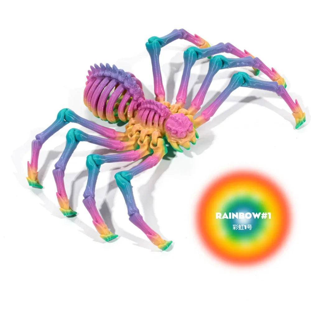 3D Printing Spider Animals Toy Realistic Colorful Spider Figurine Articulated Fidget Toy for Spider Lovers Halloween Home Decor Oasis Select Color 13 12CM