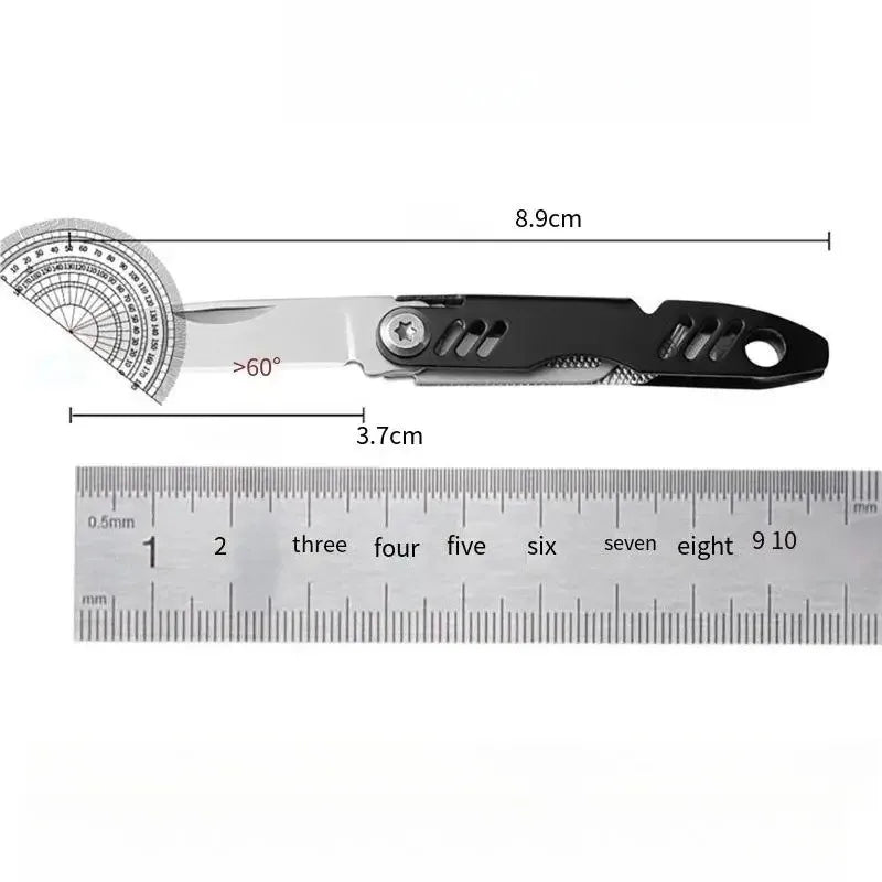 Mini Folding Multi Tool Pocket Utility Knife with Bottle Opener and Pry Bar for Everyday Carry Tasks SIM Ejector Tool Oasis Select