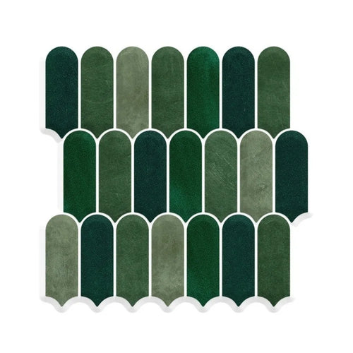 3D Fish Scale Peel & Stick Wall Tiles | Waterproof PVC Sticker Peel & Stick Wall Tile Oasis Select