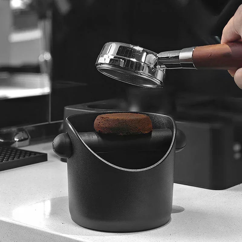 Removable Knock Bar Espresso Knock Box, Anti-Slip Coffee Waste Bin with Shock-Absorbent Feature Oasis Select