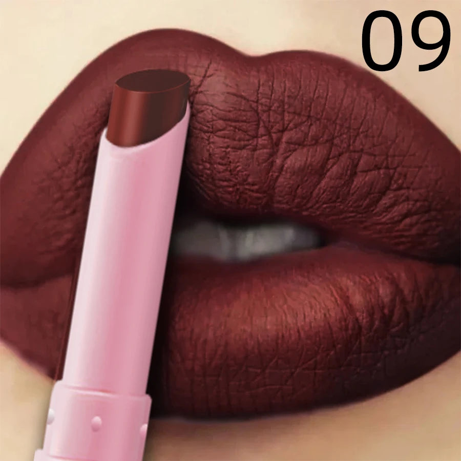 KAFURUX 15-Color Velvet Matte Lipstick – Long-Lasting Lip Tint