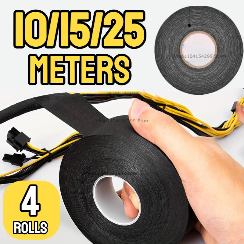 9/15/25/32/50MM Tape Car Engine Compartment Car with High Temperature Resistance Insulation Flame Retardant Electrical Tape Oasis Select