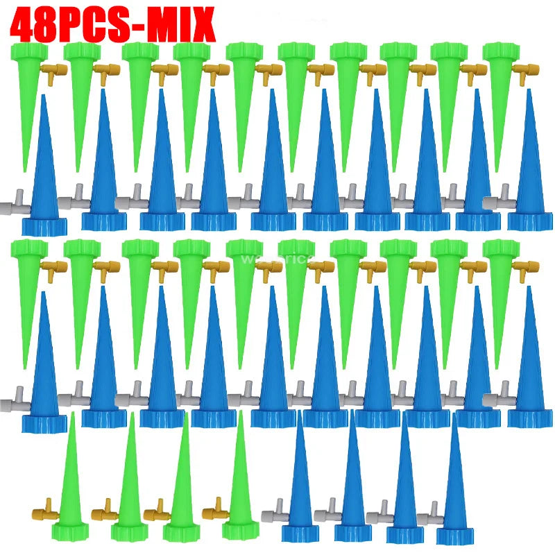 Automatic Drip Plants Irrigation Drip Irrigation Garden Watering System Garden Plant Self Watering Kits Insert Watering Devices Oasis Select 48PCS-MIx