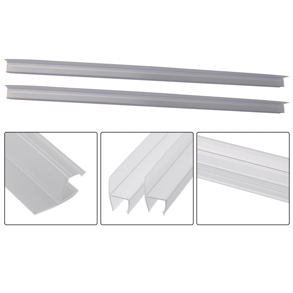 2PCS 50-cm Seal FOR Shower Door Seal 6/8/10/12/15mm Water Deflector Home BATHROOM Supplies Replacement Accessories