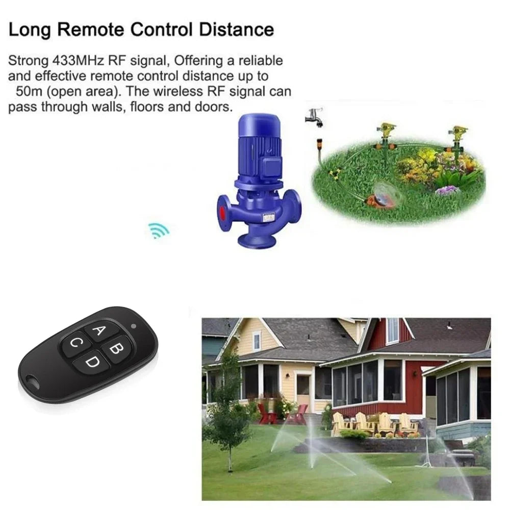 1-50PCS Remote Control 433MHz Car Key Garage Door Gate Opener Remote Control Duplicator Clone Cloning Code 4-Button Transmitter Oasis Select