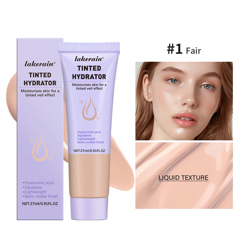 High Coverage CC cream Foundation Tinted Hydrator Matte Finish Light Oil-Free Moisturizing Makeup Hyaluronic Acid Sheer Oasis Select 1
