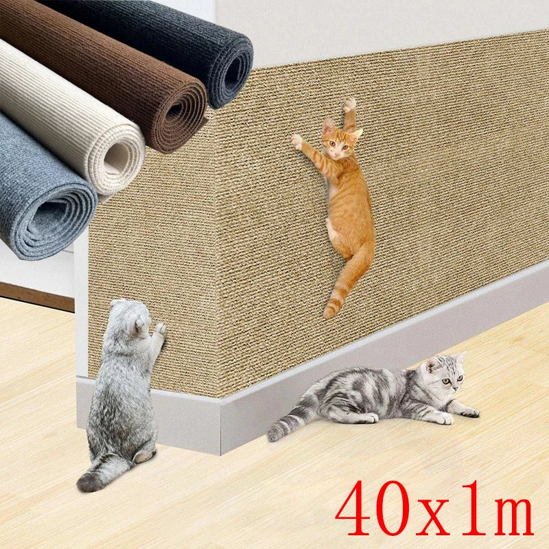 Bedroom Rug Wall Carpet Chair 40cmX1m Wear-resistant and Anti Slip Self-adhesive Living Room Anti Cat Scratch Sofa Decoration Oasis Select