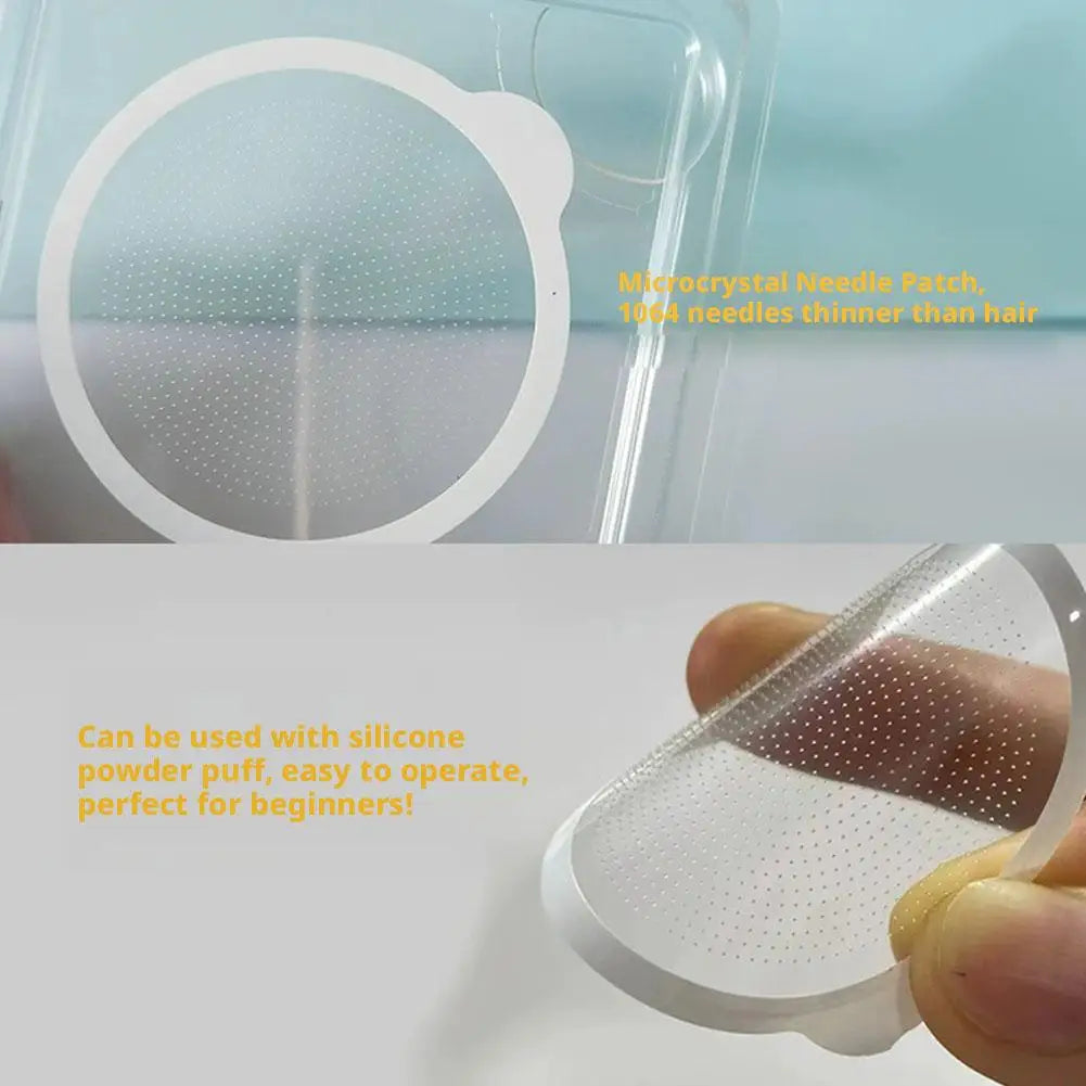 Microneedle Patch + Silicone Puff – 0.25mm Facial Skin Care Microneedle Skin Patch Oasis Select
