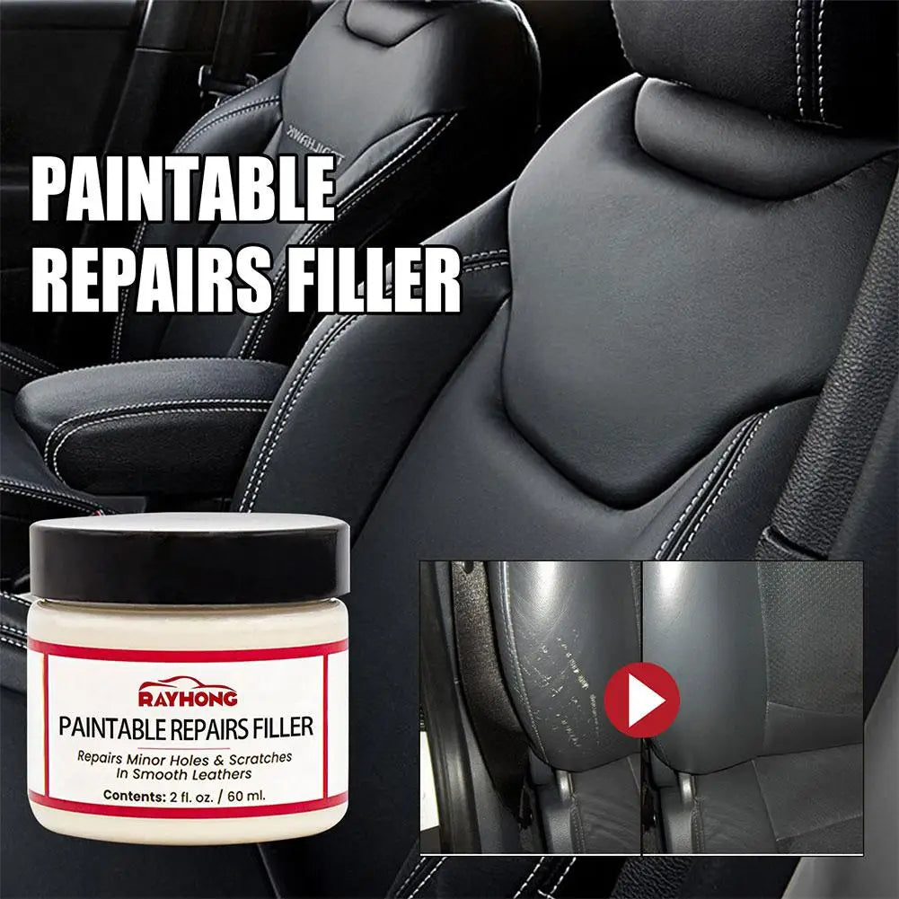 60ml Compound Leather Restoration Cream Car Repair Scratches Cleaner Sofa Seat Leather Complementary Refurbishing Cream Oasis Select