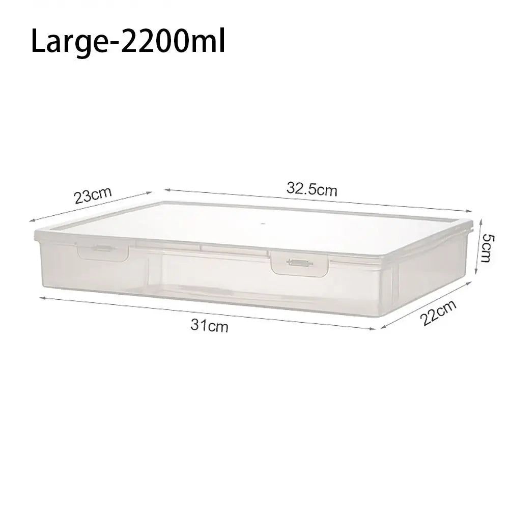 1Pcs School Home Office Supplies Document Storage Container Multifunctional Transparent A4 A5 File Organizer Plastic Oasis Select Large for A4 Size