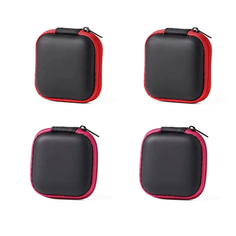 1/4pcs Earphone Protective Bag Box Hard EVA Case Digital Charger Headphone Storage Bag Usb Data Cable Organizer Carrying Pouch Oasis Select 4pcs-Mix 7