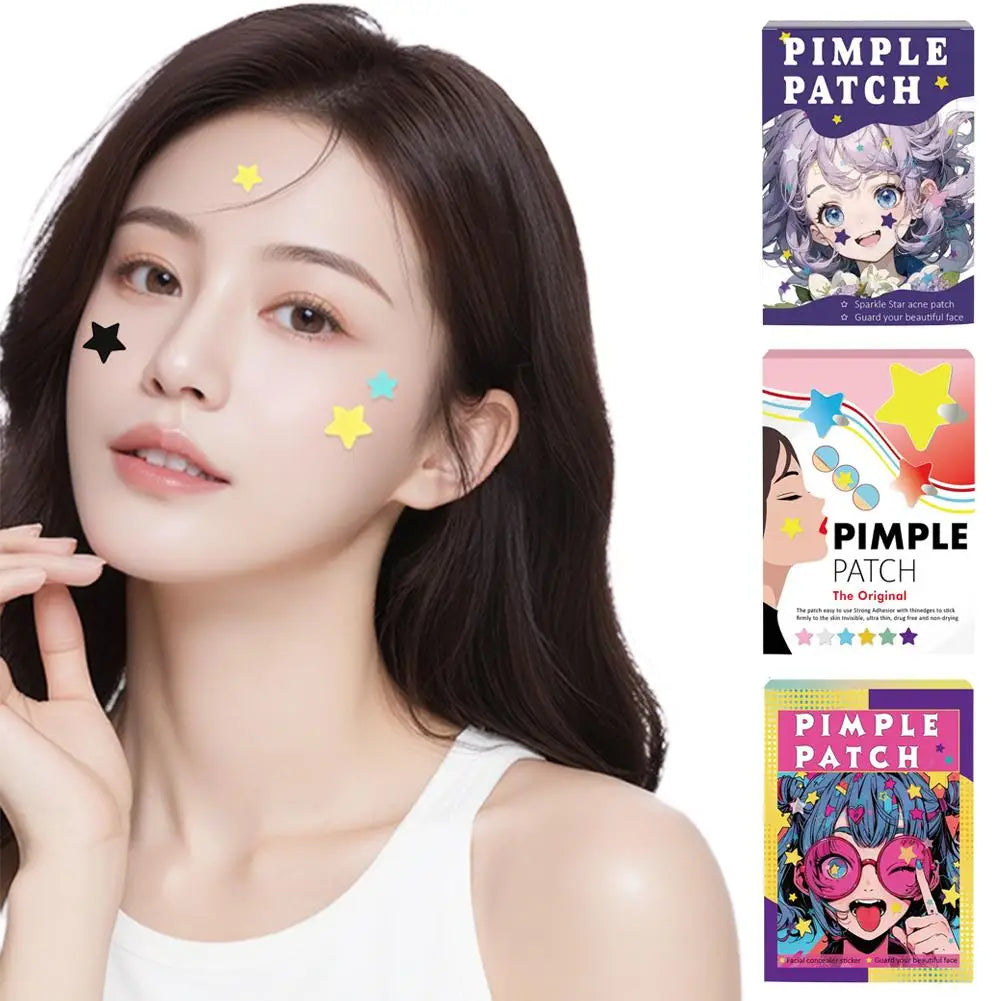 Colorful Star Pimple Patches – 560 Cute Acne Stickers Acne Pimple Patches Oasis Select