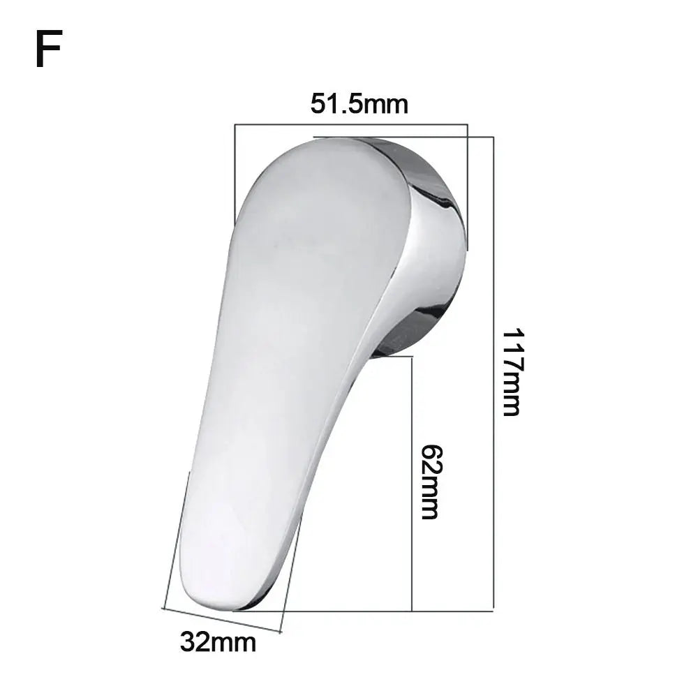 Chrome Plated Faucet Handle Metal 35mm/40mm Taps Switch Handle Hot Cold Faucet Mixer Tap Replacement Cover Kitchen Bathroom Oasis Select F