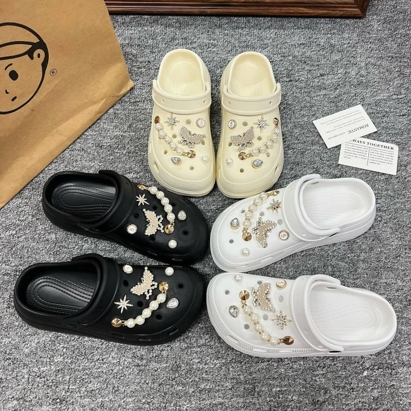 Butterfly Fashion Shoe Accessory Set, decorative shoe buckles, removable, suitable for sandals and flip-flops. Oasis Select